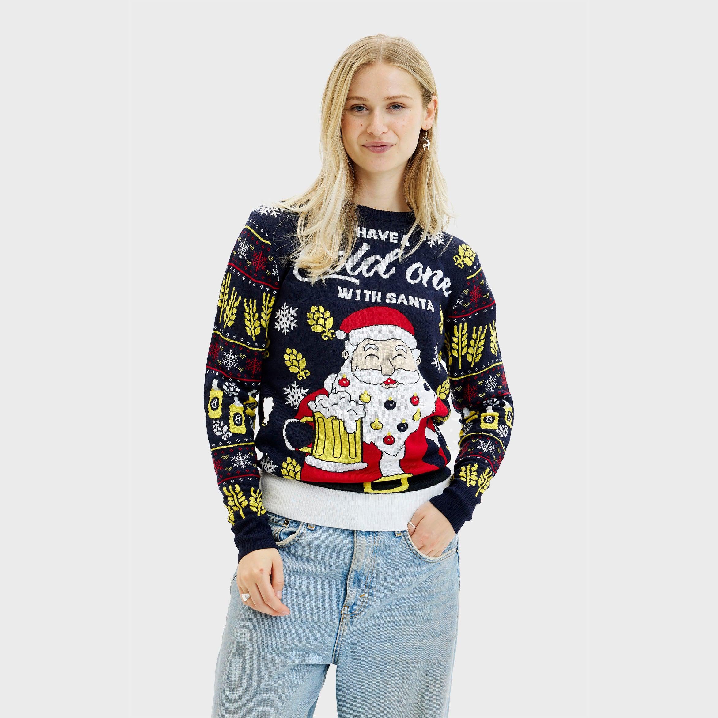 Have A Cold One With Santa Julegenser - Dame